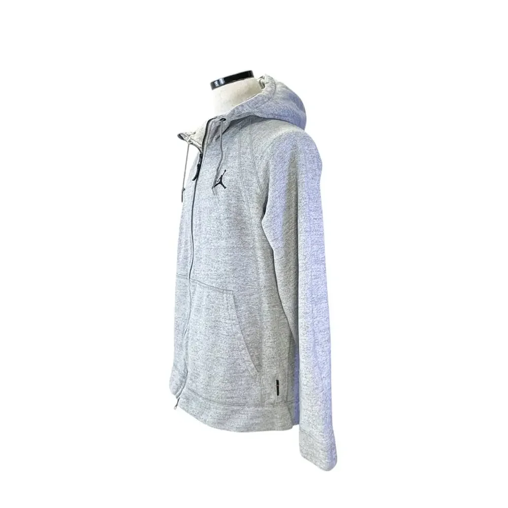 Jordan Men's Gray Full Zip Fleece Hoodie XL